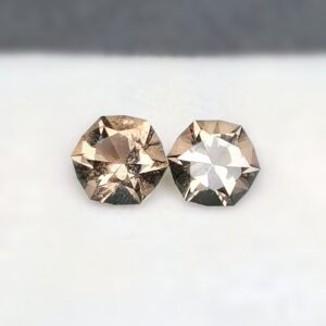 Paire quartz fumé du Mont Blanc, France, 2.65ct