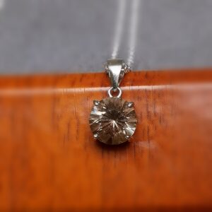 Pendentif Argent - Quartz fumé