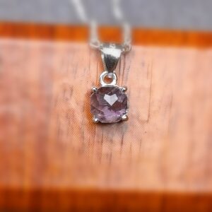 Pendentif Argent - améthyste d’auvergne