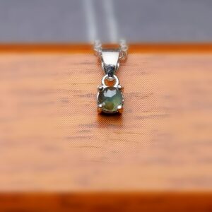 Pendentif Argent - Saphir d’Auvergne