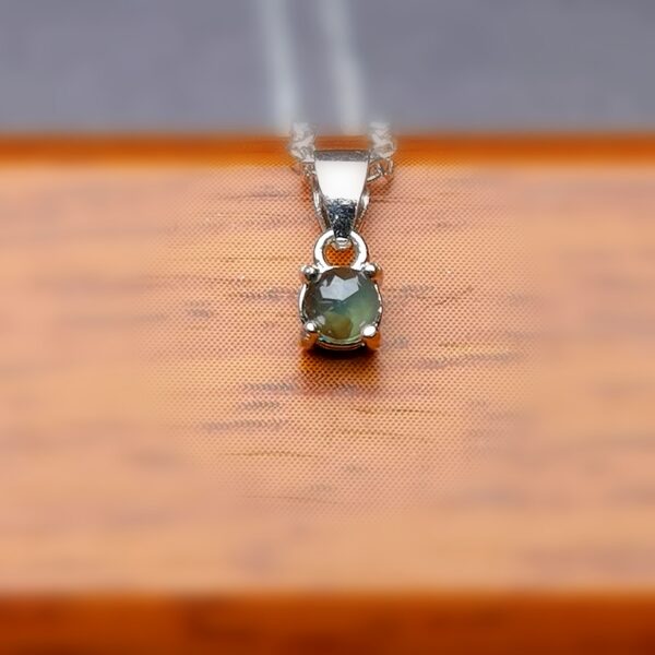 Pendentif Argent - Saphir d’Auvergne
