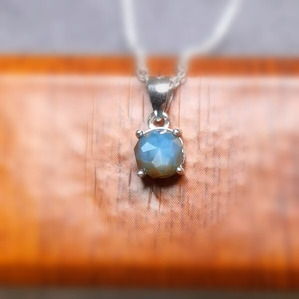 Pendentif Argent - Saphir d’Auvergne